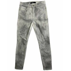 Hudson Womens Gray Barbara Stretch High Waist Super Ankle Skinny Jeans Size 25‎